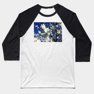 White Plum Blossom Baseball T-Shirt